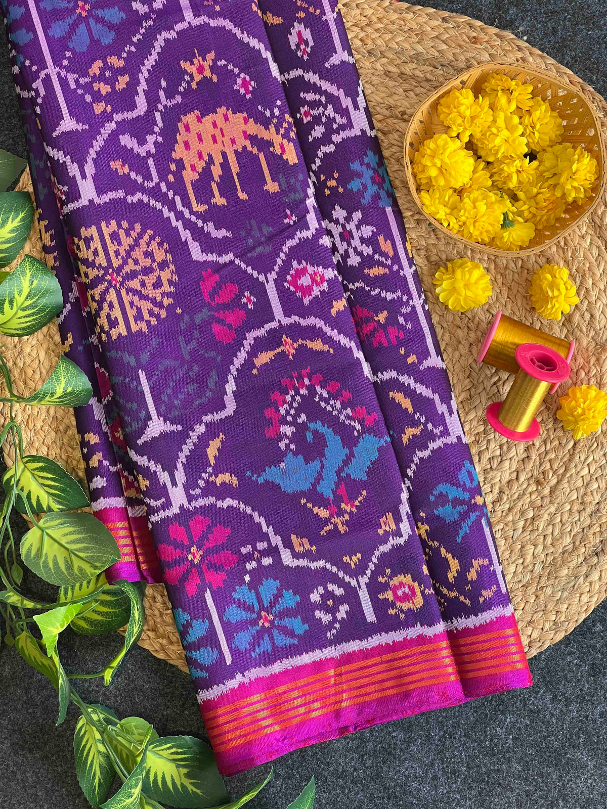 Handwoven Patola Silk Saree Exclusive Motif Designer