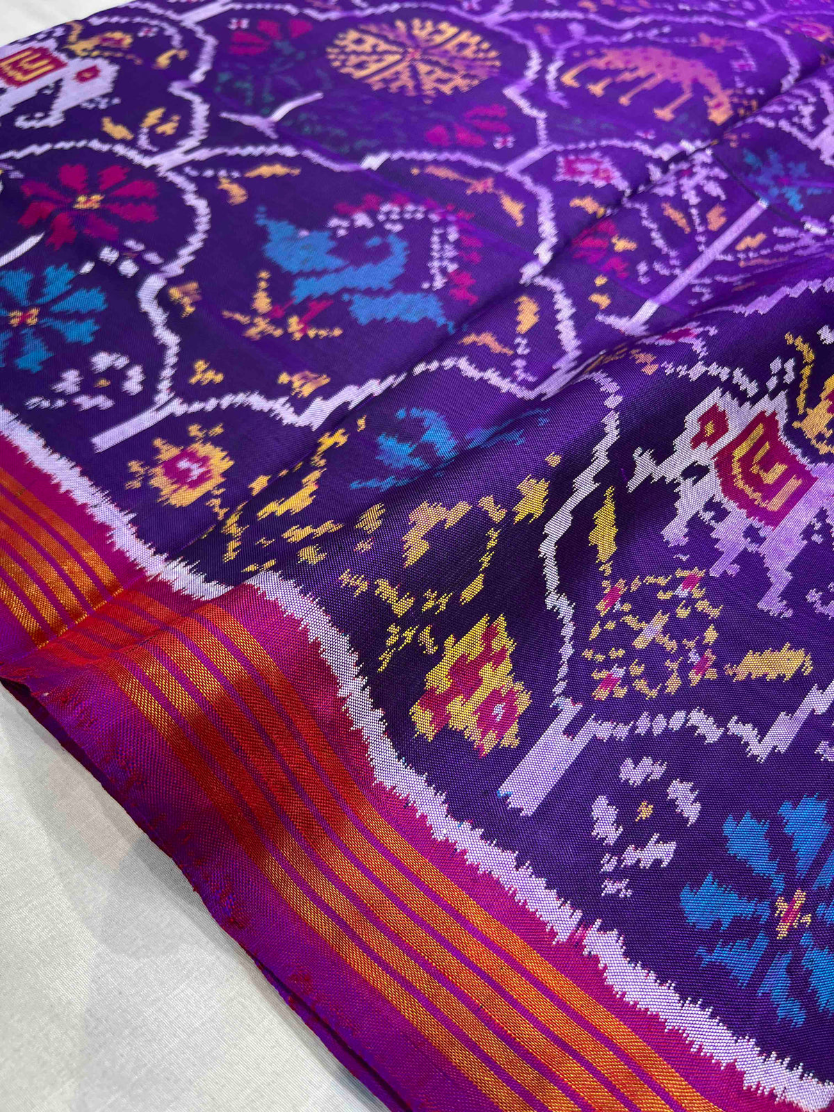Handwoven Patola Silk Saree Exclusive Motif Designer