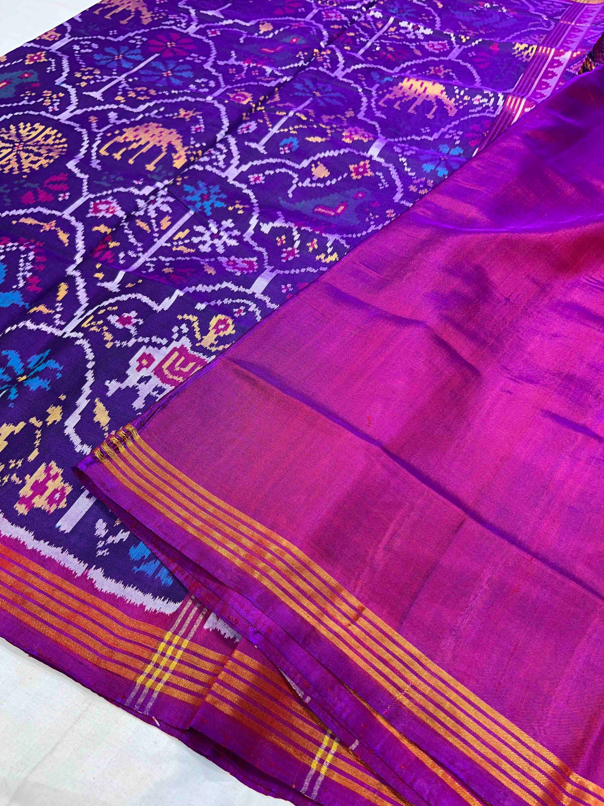 Handwoven Patola Silk Saree Exclusive Motif Designer