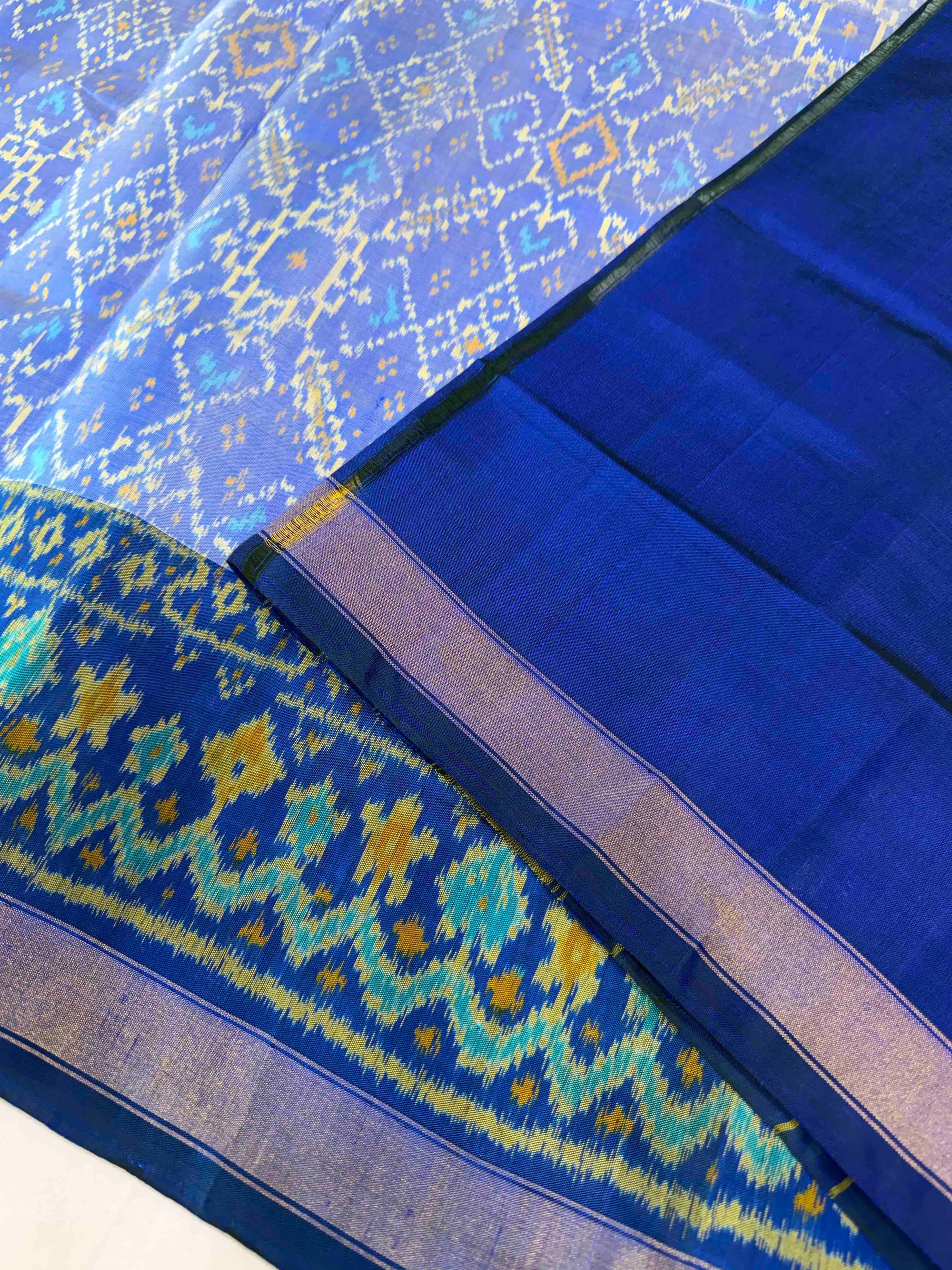 Full Pink With Big Zari Pallu Hand Woven Rajkot Patola Silk Saree