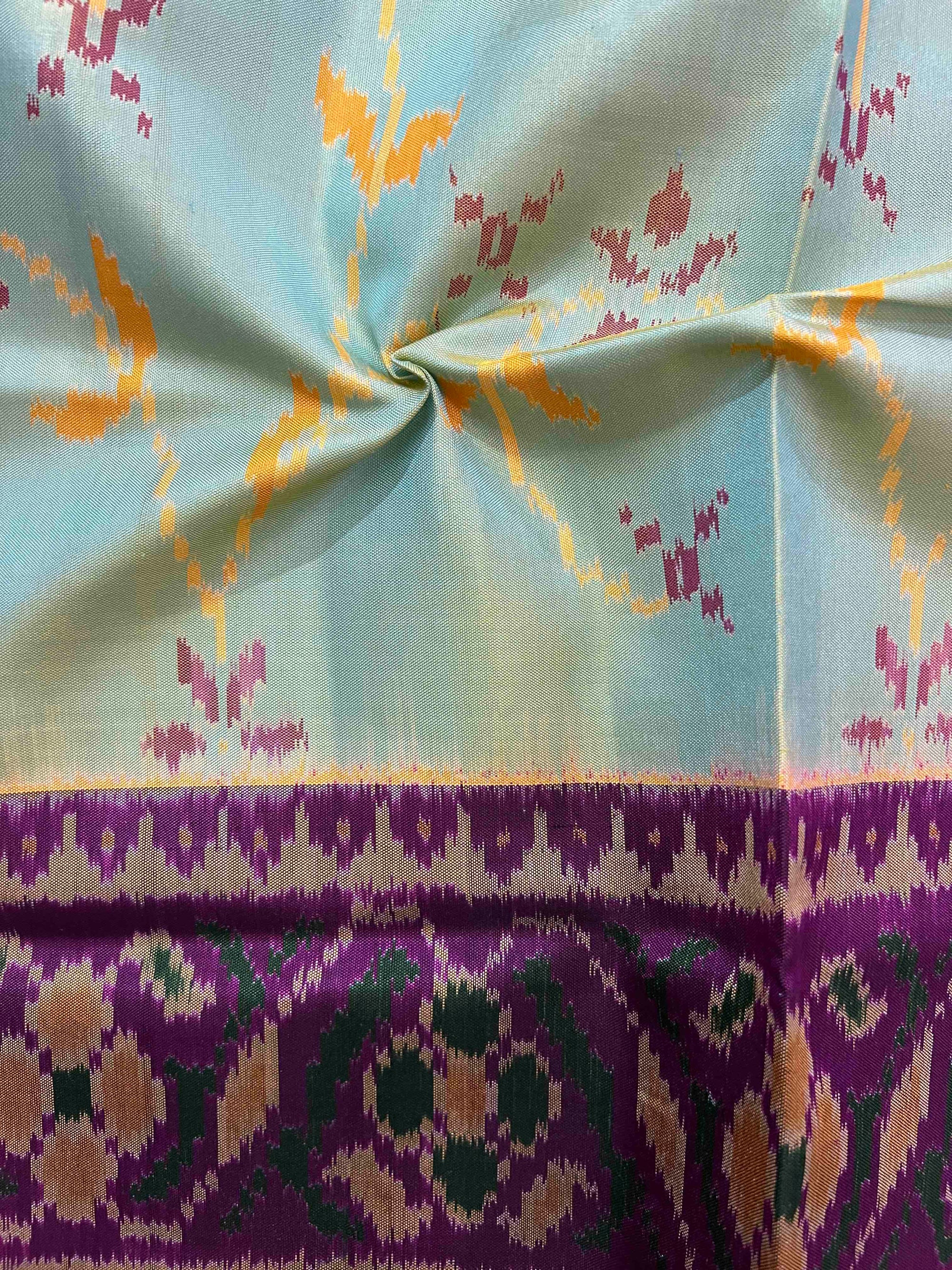 Fancy Design Handwoven Patola Silk Saree