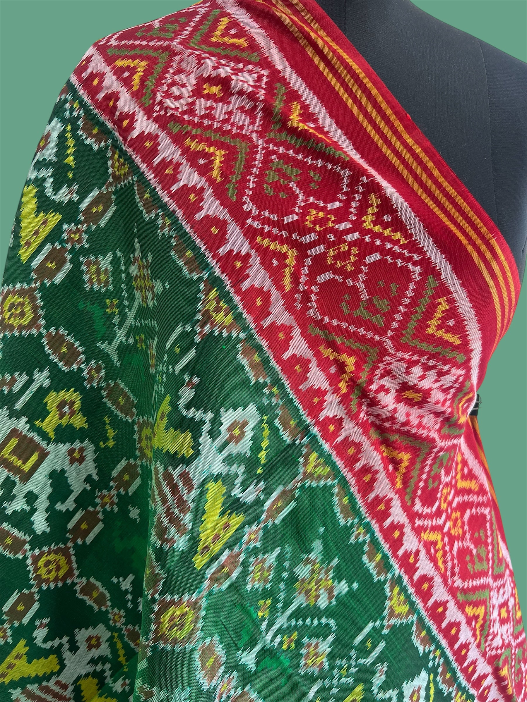 Rajkot Hand Woven Ikat Patola Dupatta
