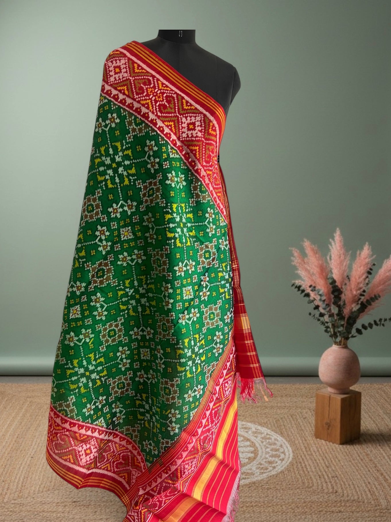 Rajkot Hand Weave Ikat Patola Dupatta