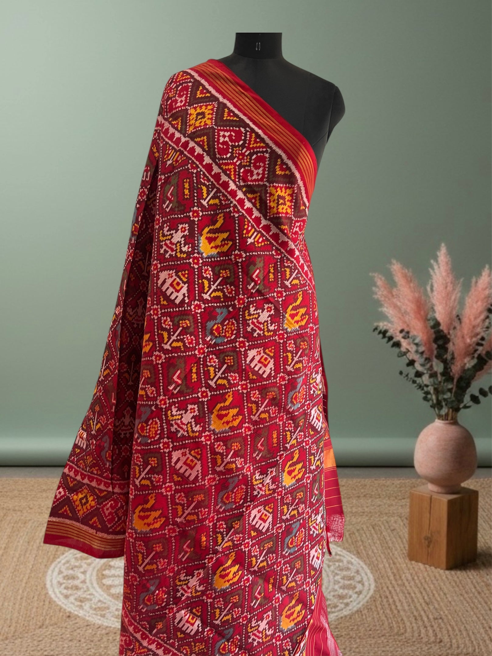 Rajkot Hand Weave Ikat Patola Dupatta