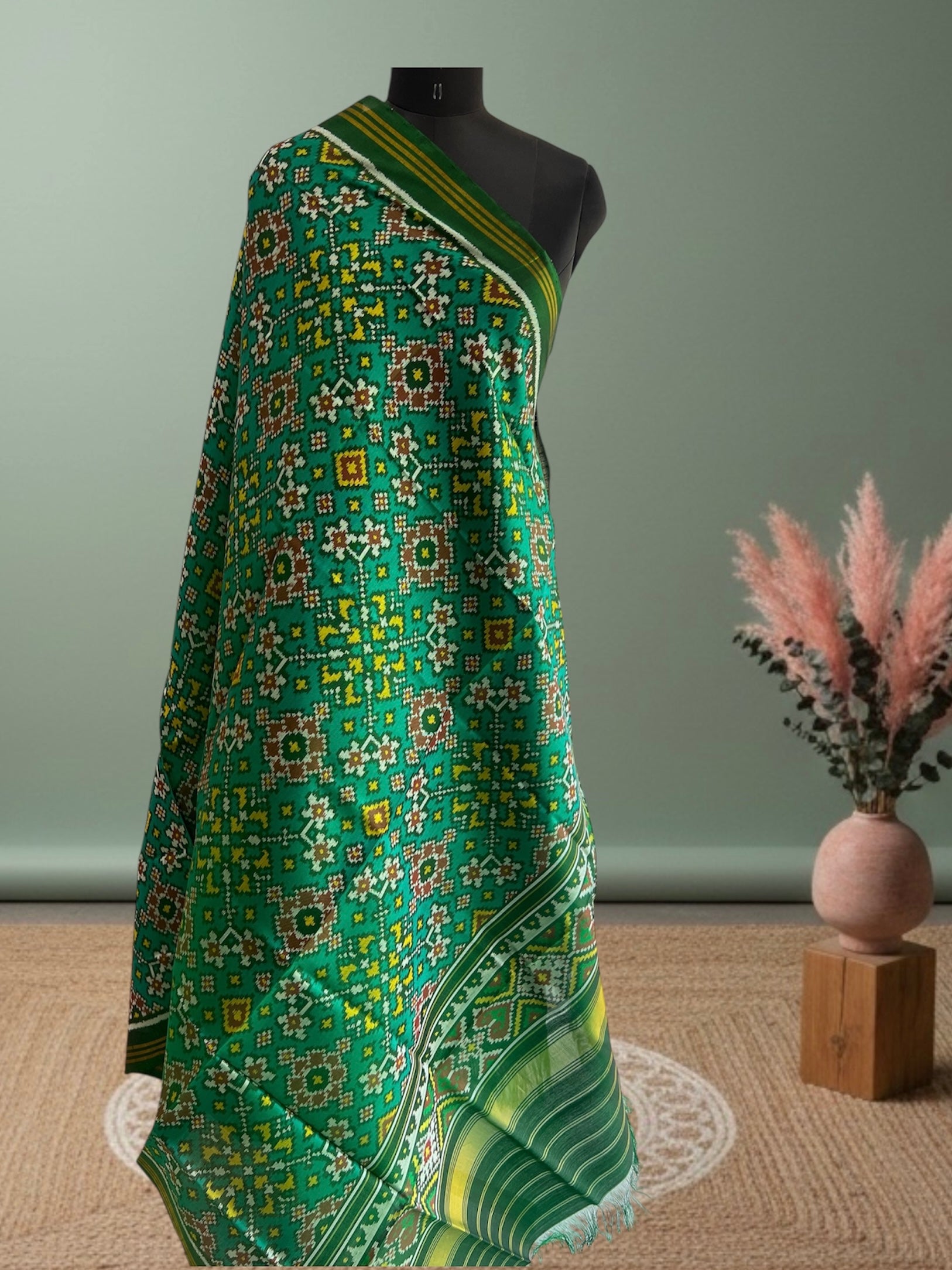 Rajkot Hand Weave Ikat Patola Dupatta