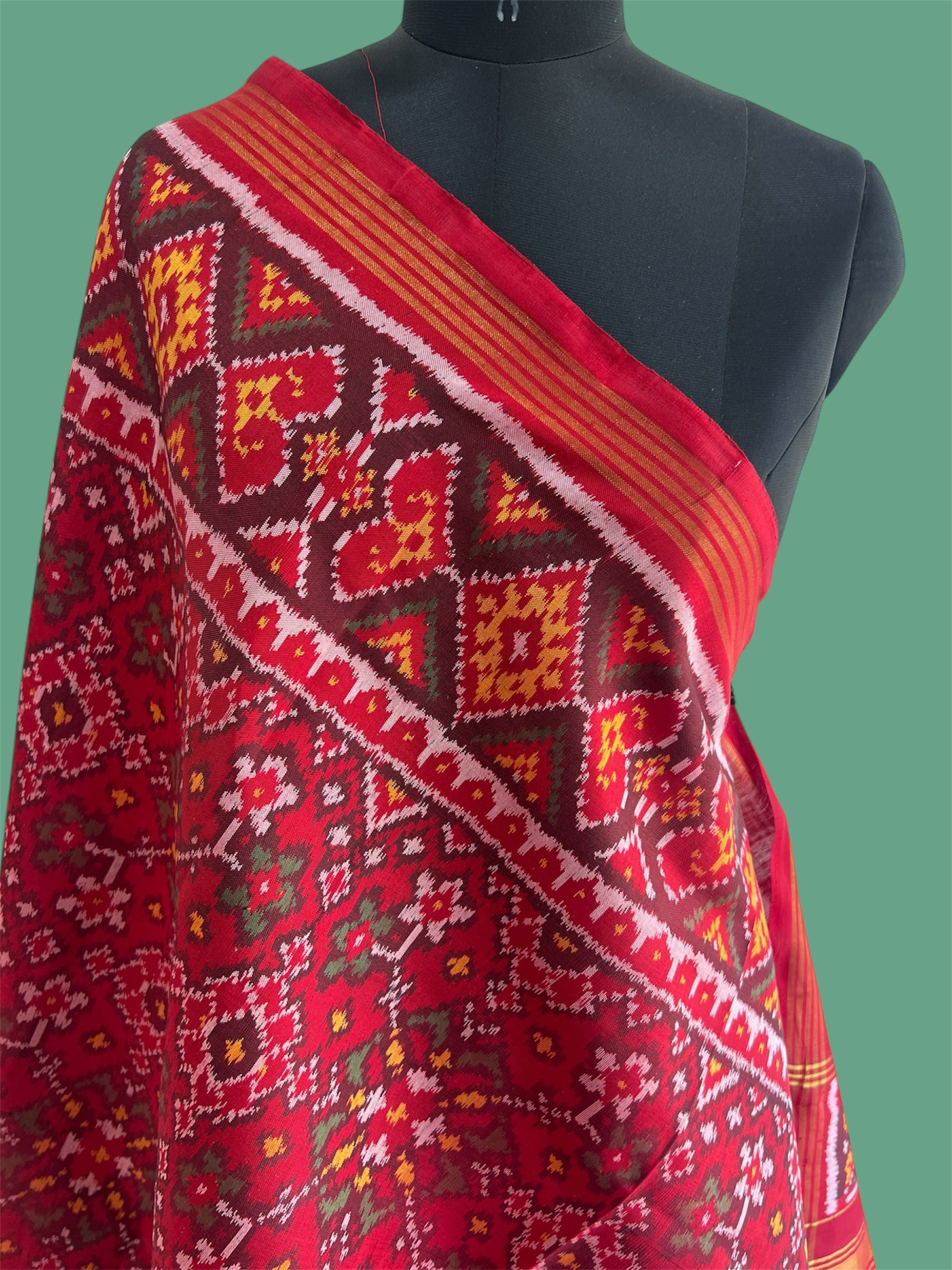 Rajkot Hand Weave Ikat Patola Dupatta