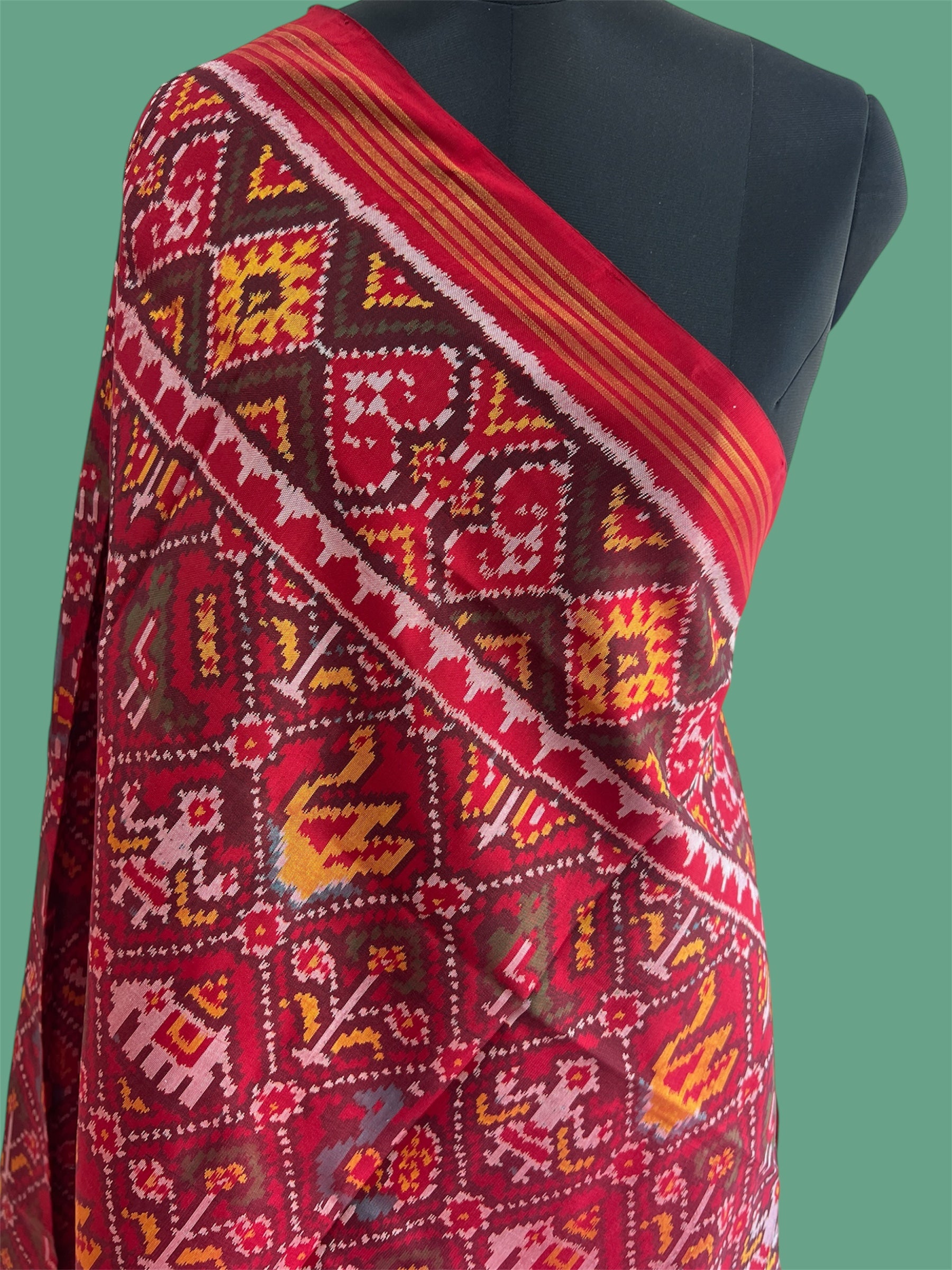 Rajkot Hand Weave Ikat Patola Dupatta